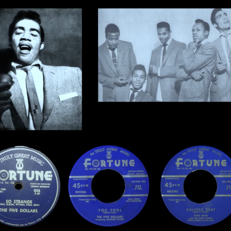 Andre Williams joined the group The Five Dollars in 1955, releasing various hits, including "So Strange" and "Calypso Beat."